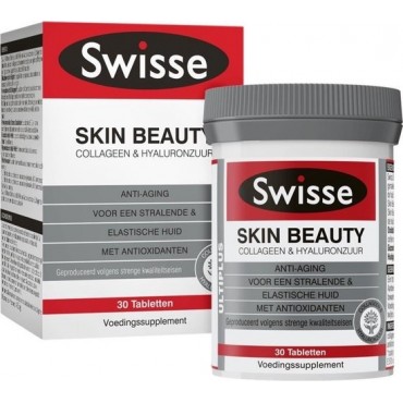 Swisse Ultiplus Skin Beauty Collagen & Hylauronic Acid 30 Tablets
